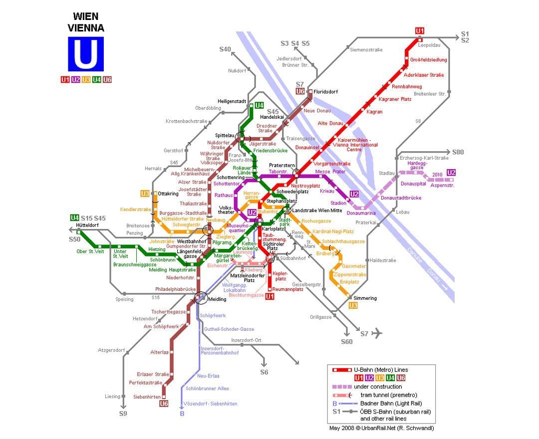 মানচিত্র u1 ভিয়েনা