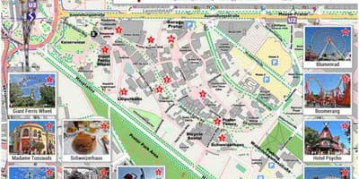 মানচিত্র ভিয়েনা পার্ক এবং যাত্রায়