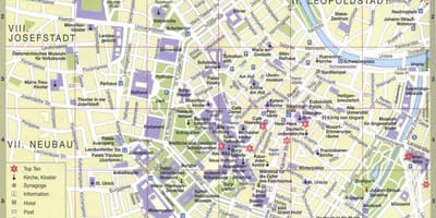 Wien শহরের মানচিত্র
