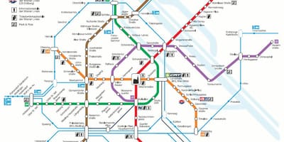 Wien s bahn মানচিত্র